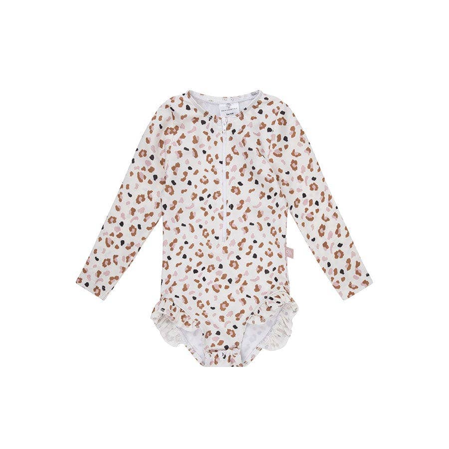 Maillot de bain Anti-UV filles avec manches - Kaki - Hidaya