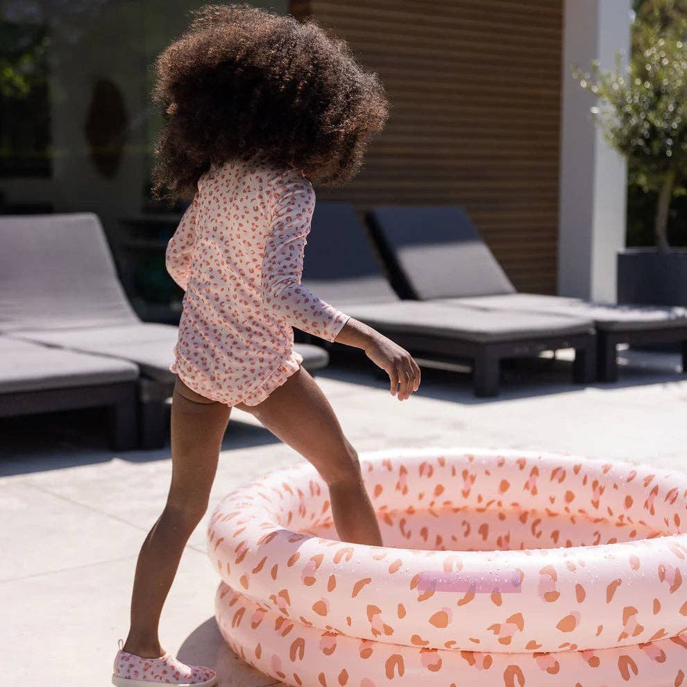 Maillot de bain anti-UV filles avec manches - Vieux rose - Hidaya