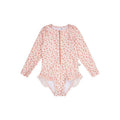 Maillot de bain anti-UV filles avec manches - Vieux rose - Hidaya
